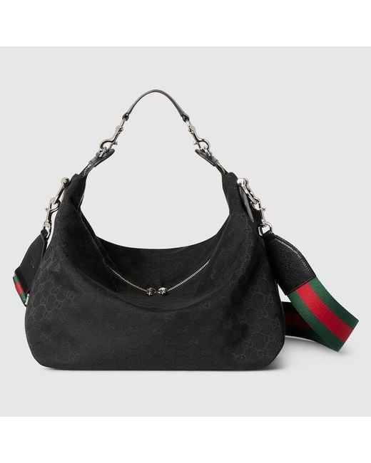 Gucci Black Brera Medium Crossbody Bag, Gg Canvas for men