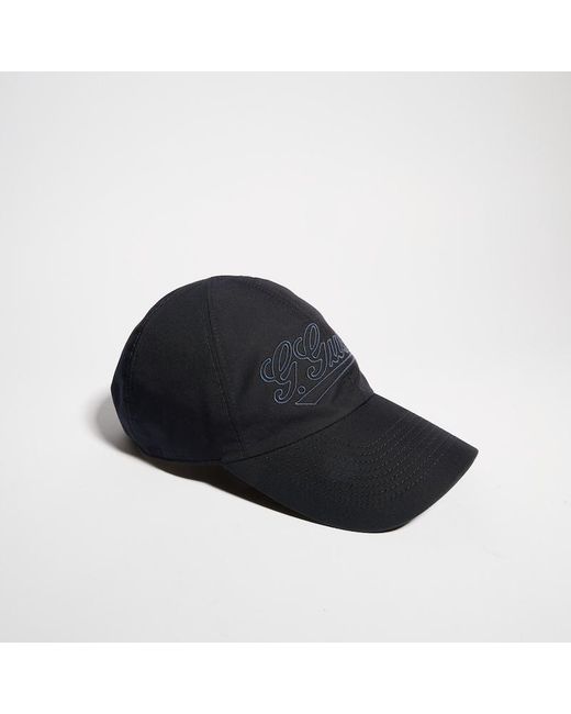 Gucci Black Cotton Baseball Hat With Embroidery