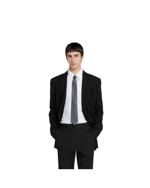 Gucci Gray Gg Silk Jacquard Tie for men