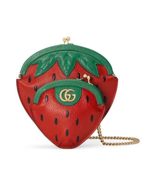 Gucci Green Strawberry-shaped Mini Bag