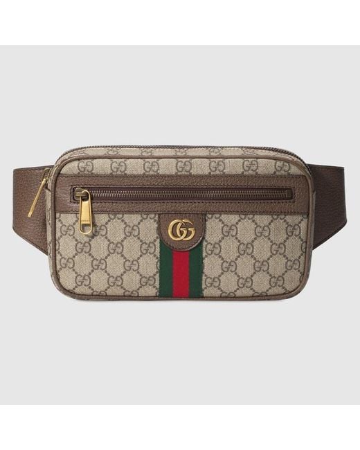 Gucci Brown Ophidia GG Belt Bag for men