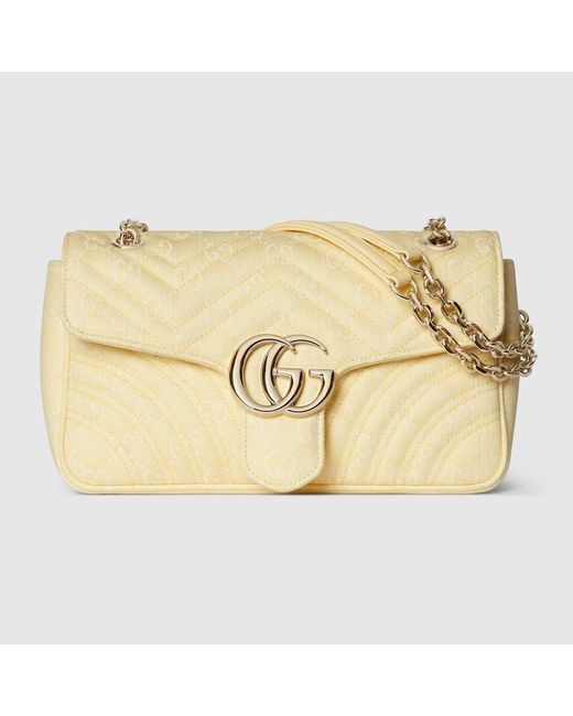 Gucci Metallic Mittelgroße Gg Marmont Schultertasche