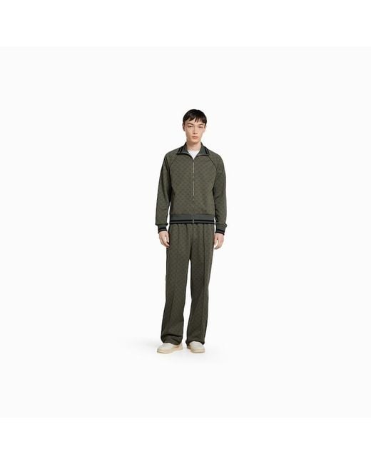 メンズ Gucci Ggジャージージャカード ジップジャケット, グリーン, ウェア Green