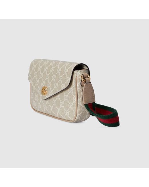 Gucci Natural Ophidia Pochette, Gg Canvas