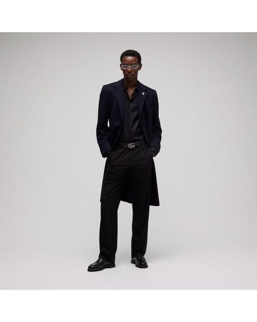 Gucci Black Loafer With Lug Sole, Leather for men