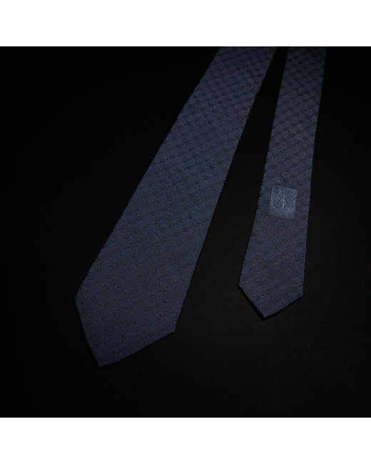 Gucci Blue Interlocking G Silk Jacquard Tie for men