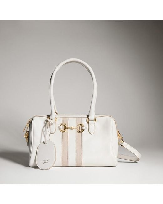 Gucci Natural Borsetto Medium Boston Bag