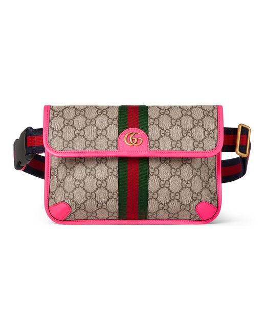 Gucci Pink Ophidia GG Small Belt Bag for men