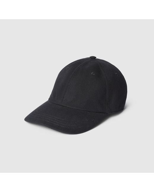 Gucci Black Canvas Baseball Hat for men