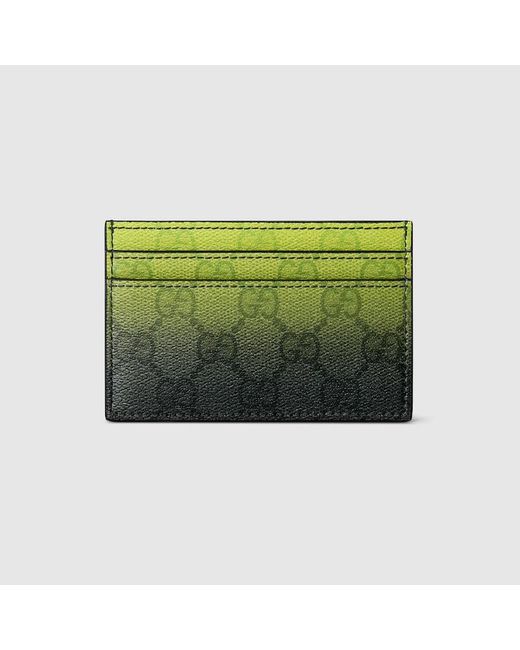 Gucci Green Chroma Card Case for men