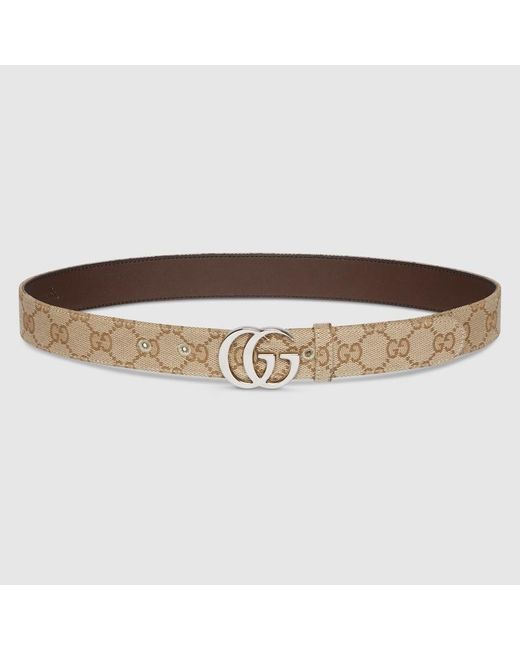 Gucci Brown Gg Marmont Belt, Size 100