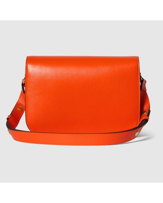 Gucci Orange Horsebit 1955 Small Shoulder Bag