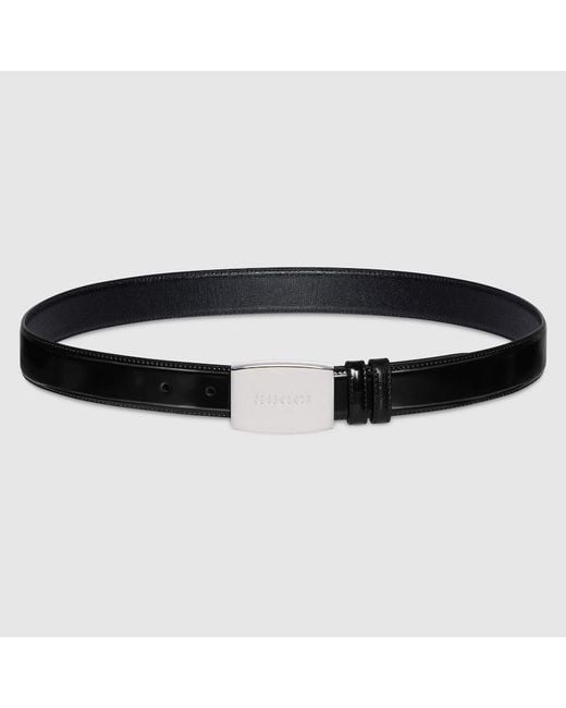 Ceinture Réversible Avec Boucle Plate, Taille 100 Gucci pour homme en coloris Black