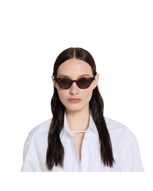 Lunettes De Soleil Œil-De-Chat Gucci en coloris Brown