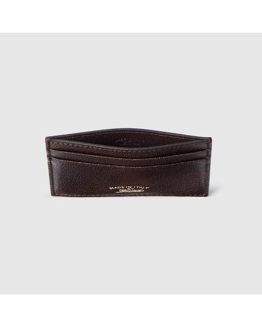 Gucci Black Lira Card Case, Leather for men