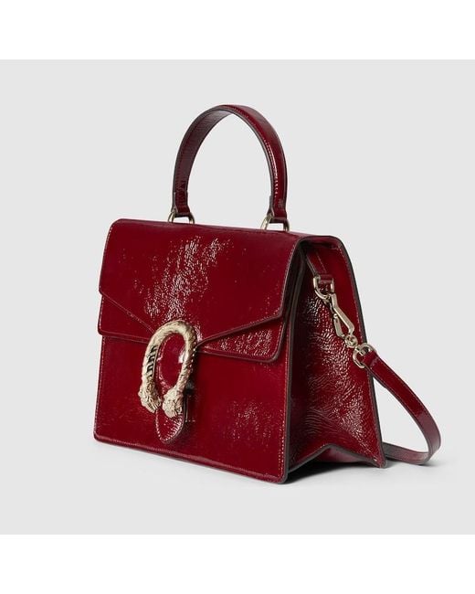 Gucci Red Dionysus Medium Top Handle Bag