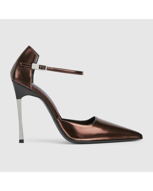Gucci White Bombshell Pump, Leather