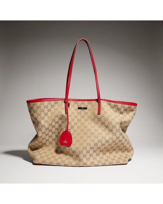 Gucci Red Tribeca Large Tote Bag