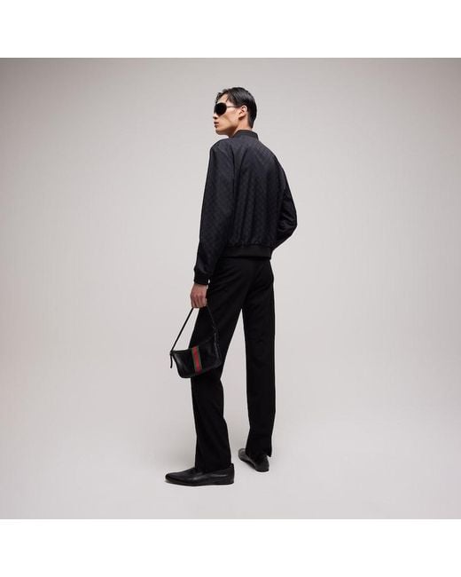 Gucci Black Reversible Light Silk Faille Zip Jacket, Ready-To-Wear for men