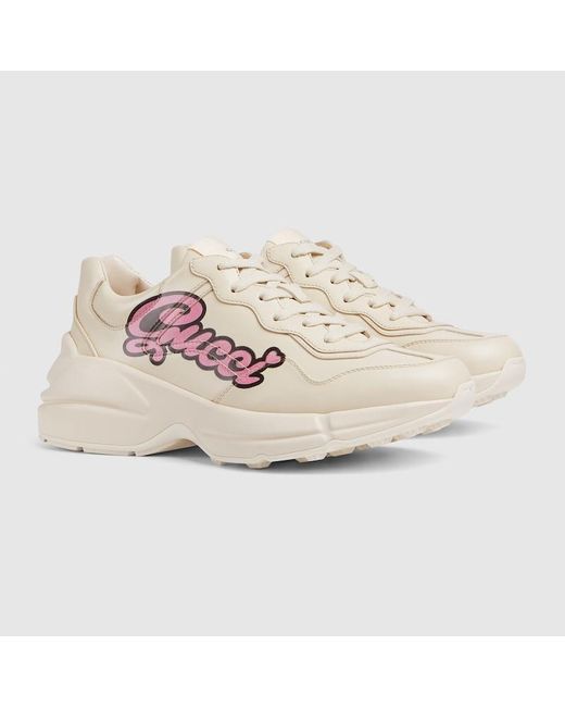 Gucci Pink Rhyton Sneaker