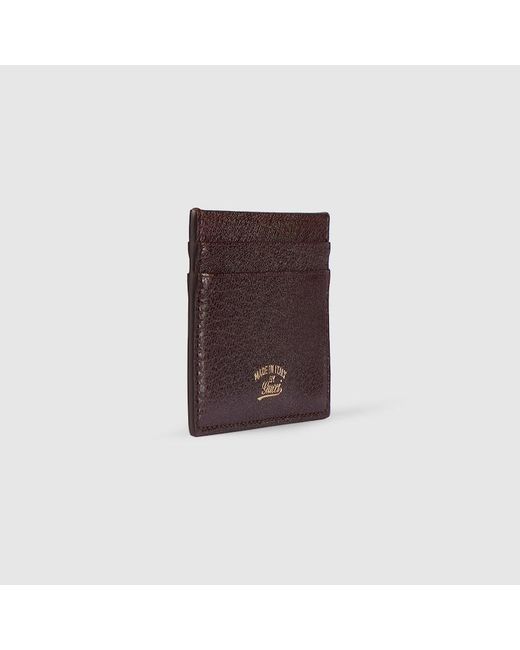 Gucci Black Lira Card Case, Leather for men