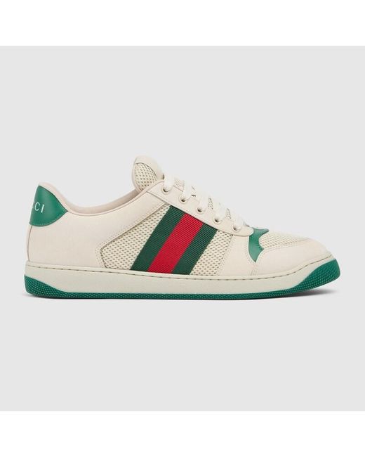 Gucci Green Screener Sneaker, Uk for men