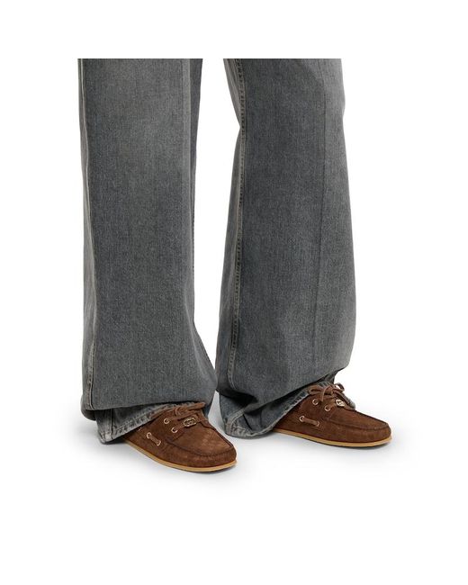 Gucci Brown Damen-Bootsschuh, Größe