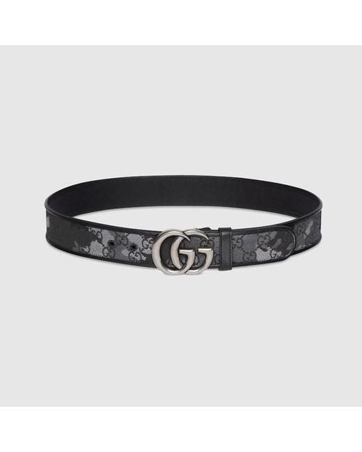 Gucci Black Gg Marmont Belt, Size 100