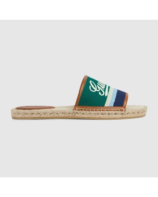 Espadrillas Uomo Con Scritta, Taglia di Gucci in Blue da Uomo