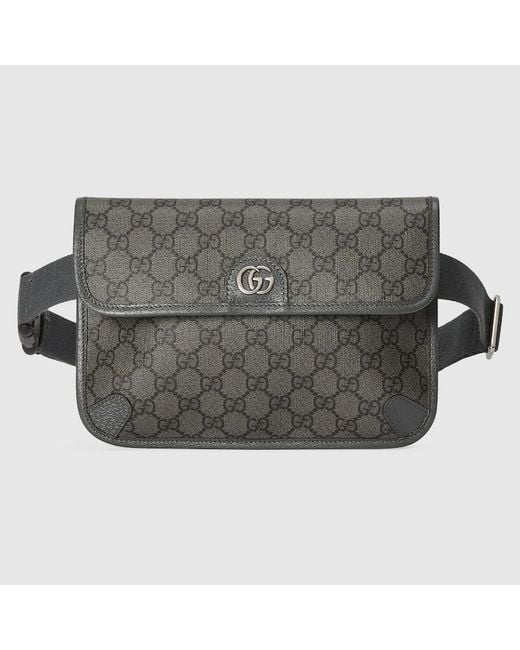 Gucci Gray Ophidia gg Canvas Belt Bag for men
