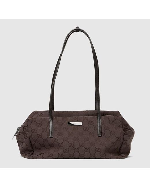 Gucci Brown Melrose Medium Boston Bag