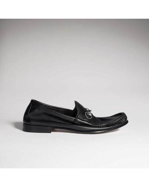 Gucci Black Lugano Loafer, Leather for men