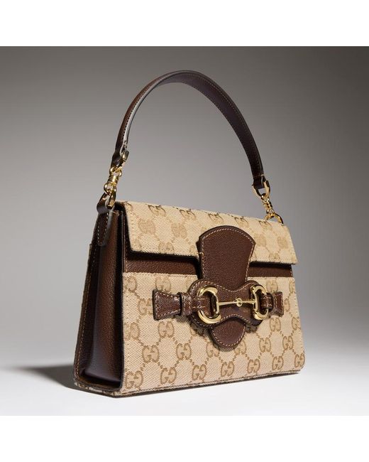 Gucci Brown Horsebit Duomo Small Top Handle Bag