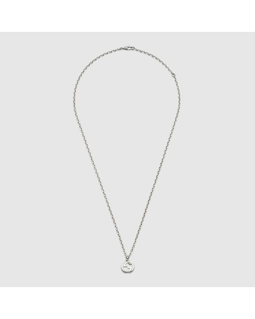 Gucci Metallic Interlocking Chain Necklace