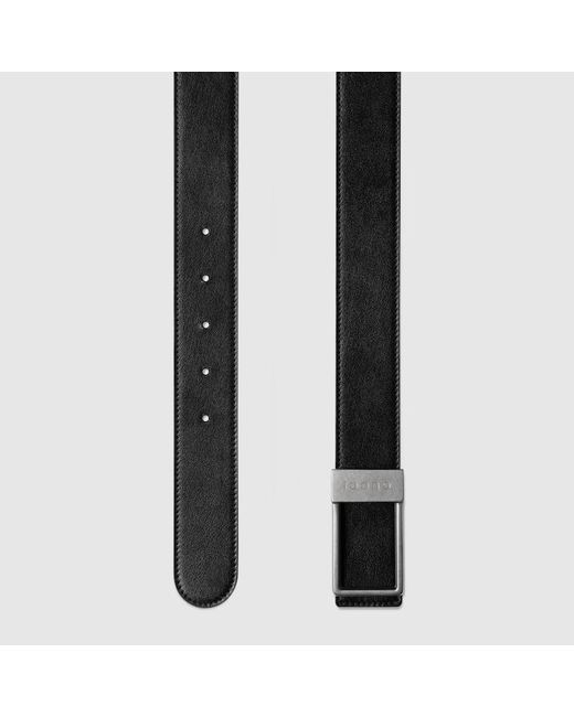 Ceinture Réversible Avec Boucle Rectangulaire, Taille 100 Gucci pour homme en coloris Black