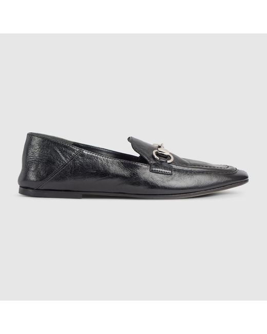 Gucci Black Jordaan Soft Loafer, Leather
