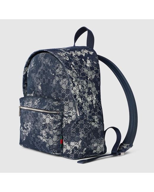 Gucci Gg Denim Large Backpack in Blue for Men | Lyst UK display picture 2