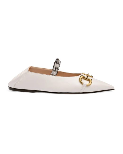 gucci ballet flat with horsebit