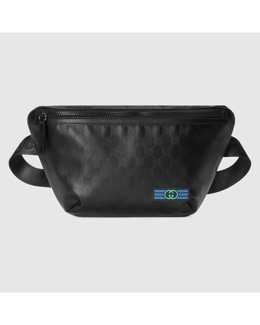 Gucci Black GG Crystal Belt Bag for men