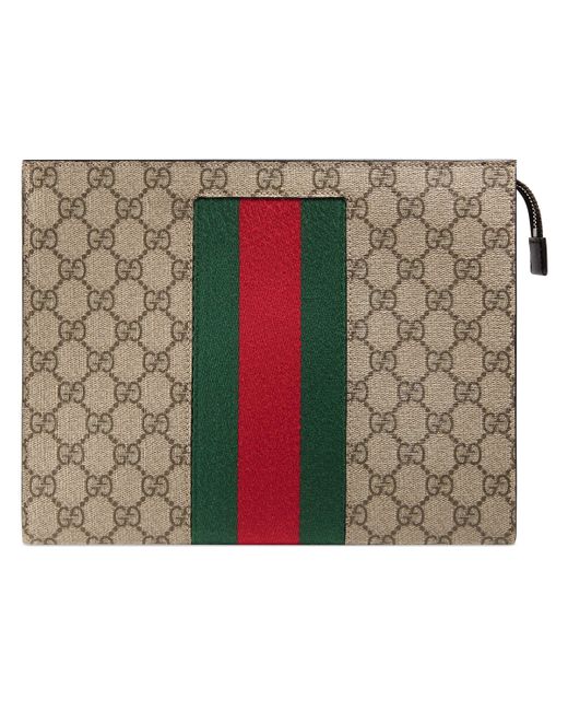 gucci gg supreme web pouch