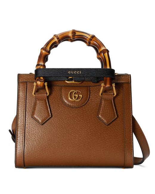 Gucci Diana Mini Tote Bag in Brown | Lyst
