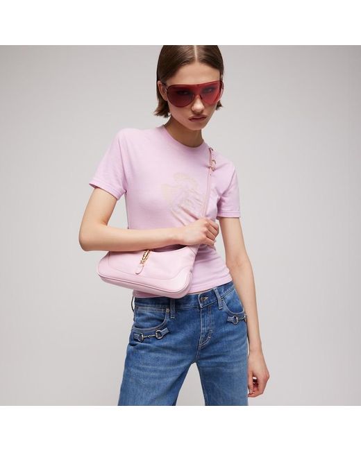 Gucci Pink Jackie Slim Medium Shoulder Bag