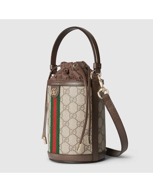 Gucci Natural Ophidia Mini Bucket Bag