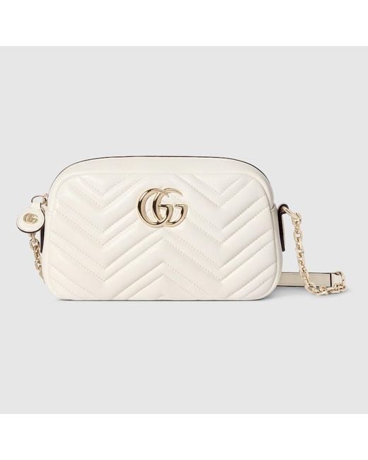 Gucci Natural Gg Marmont Small Camera Bag