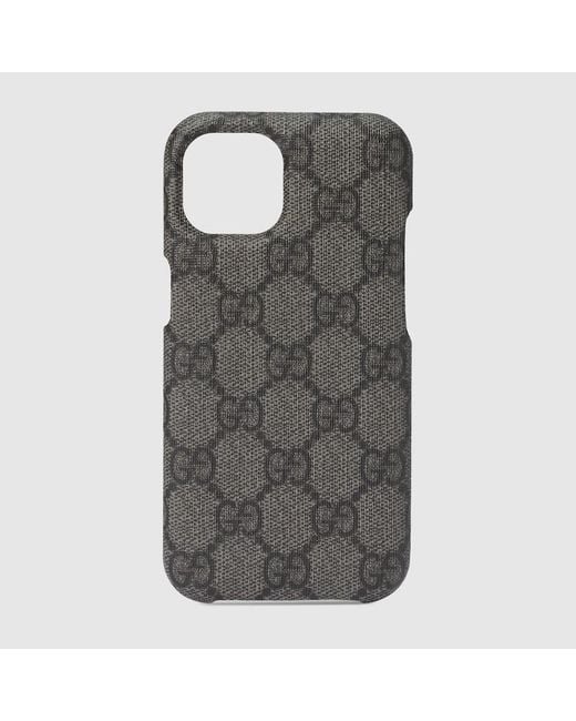 Gucci Gray Ophidia GG Iphone 15 Pro Case for men