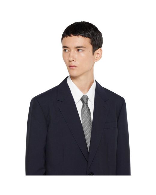 Cravate En Jacquard De Soie À Motif Mors Gucci pour homme en coloris Gray