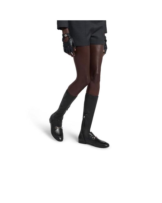 Gucci 〔ヨルダーン〕ウィメンズ ブーツ, ブラック, レザー Black