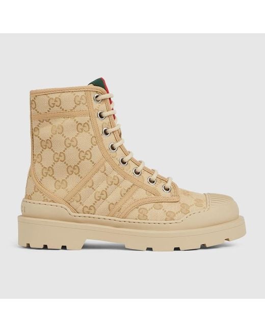 Gucci Natural Boot With Web