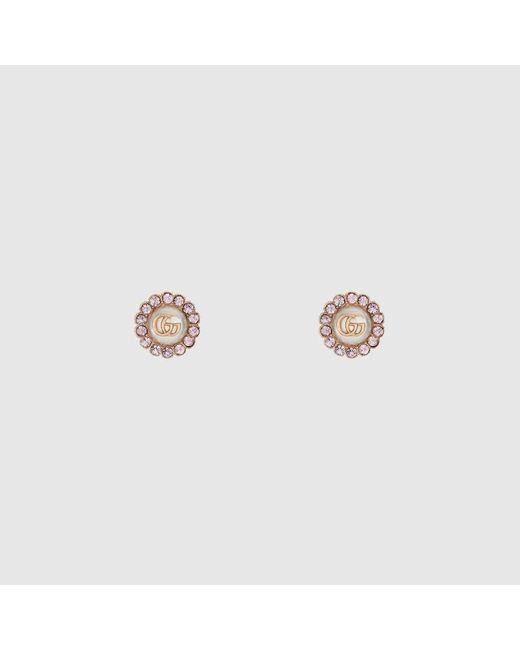 Gucci double 2025 g stud earrings