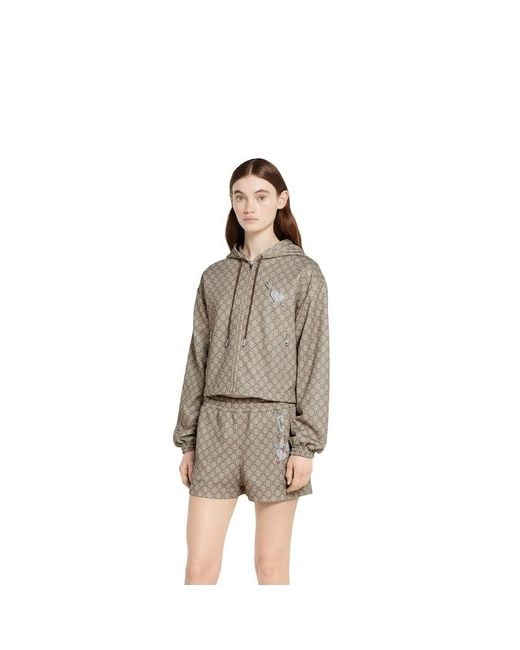 Gucci Natural Printed Technical Jersey Zip Jacket, Ready-To-Wear